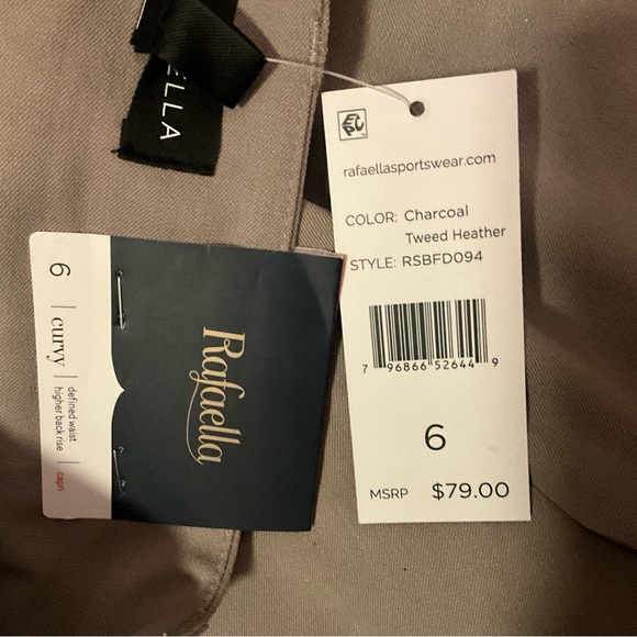 Nwt Rafaella NEW! STRAIGHT LEG ANKLE PANT. Size 6 - Picture 5 of 5